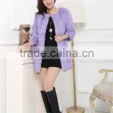 New 2016 Women's Coats Colorful Real Fur Coat Female Luxury Rabbit Fur Winter Jacket Women New Arrival Overcoat thumbnail-3