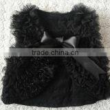 2014 Hot Sale Wholesale Sweet Girls Fashion Chiffon Ruffle Shawls 0-7 Yrs Old thumbnail-1