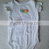 Hugs Plain White Organic Cotton Baby Bodysuits thumbnail-1