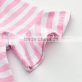 Wholesale Navy Style Soft Girl Stripe T-shirt Kids Export Clothing thumbnail-2