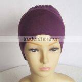 Pure Color Fashion Muslim Hat With Rubber Band Cylinder Female Factory Direct Bottling Cap thumbnail-1