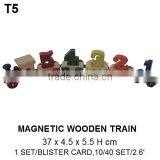 FUNNY MAGNETIC WOODEN TRAIN TOY FOR KIDS thumbnail-1