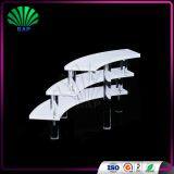 Hot Selling Acrylic White And Clear Bracelet Display Stand Multi-layer Plexiglass Jewelry Holder thumbnail-4