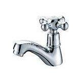 Deck Mounted Brass Single Hole Bathroom Sink Faucet , Commercial Wash Basin Tap thumbnail-1