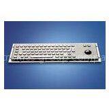 ZT599B Stainless Steel and Polymer Vandal - Proof Kiosk Metal Keyboard