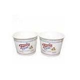 16oz Tutti Frutti Take Away Yogurt Paper Ice Cream Cups Container With Clear Dome Lid