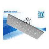 2 Function Grey Abs Square Bath Wall Overhead Shower Head High Efficiency For Home thumbnail-1