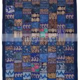 Wholesale Lot Vintage Hand Embroidered Sari Patchwork Wall Decor Tapestry