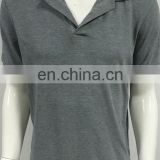 2016 Men's gray color polo t-shirt without embroidery