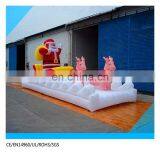 Christmas Holiday Inflatable Santa Claus and Reindeer thumbnail-1