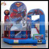 Inflatable Superman Theme Castle, Inflatable Bouncy Castle, Air Trampoline
