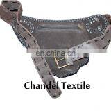 100% Leather Belt Bag / Leather Belt Bag / Hip Bag / Fanny Pack / Leather Fanny Bags / Boho Bag /Zebra and Cheetah Style thumbnail-6