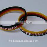 Custom Promotional Print Logo Football Silicone Wristband thumbnail-3