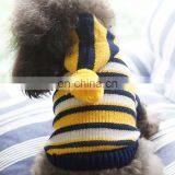 Popular Dog Clothing Coat Warm Pet Sweater Colorful Striped Pet Clothes Coat thumbnail-2