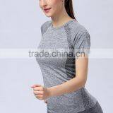 Women Pure Colored Yoga T-shirt thumbnail-3