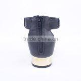 Fancy Design New Model Woman Low Heel Ankle Sandals 2016 With Back Zipper thumbnail-5