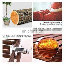 Bamboo 3-Tier Hanging Plant Stand Planter Shelves Flower Pot Organizer Storage Rack Folding Display Plants Shelf thumbnail-3