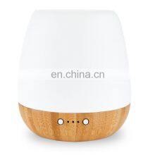Essential Oil Diffuser Handmade Grass&White Oak Wood Aromatherapy Humidifier With Adjustable Mist Mode&Night Light