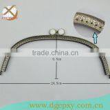 Metal Frame for Big Bags With Coins Gems