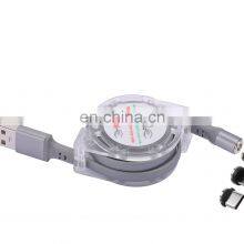 Hot Sale New Retractable 3 In 1 USB Magnetic Charging Cable For Mobile Phone Cable Ios/Type-C/Android thumbnail-3