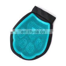 Custom Logo Deshedding Animal Shedding Brush Tool Hair Remover Pet Glove Cat Dog Pet Grooming Gloves thumbnail-5