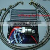 universal oil cooler with oil line auto lube