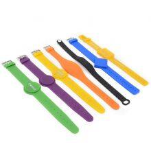 ISO14443A RFID Silicone Slap Wristband Classic 4k NFC Snap Bracelets Band thumbnail-1