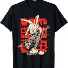 Techwear Harajuku Bunny Girl T-Shirt Design Your Own Logo