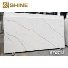 High Quality Modern Design Calacatta White Artificial Quartz Stone Slab Versatile Bathroom Table Top Kitchen Dining Living Room thumbnail-2