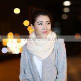 New Style Korean Fashion Soft Plain Knitted Lady Wool Neck Warmer thumbnail-4