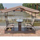 Simple Modern Sun Room Four-Bit Garden Wrought Iron Gazebo Dynamic Outdoor Gazebo Swing Quality Choice thumbnail-2