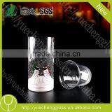 for Wedding Favor Gifts Double Heart Holder Glass Christmas Candle Holder thumbnail-4