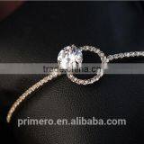 White Gold Plated AAA+ Cubic Zircon CZ Diamond Bangles Bracelets For Women Jewelry thumbnail-3