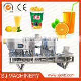 Automatic cup filling and sealing machine for milk/juice/yogurt/jelly