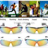 Good Price UV400 Polarized Running Outdoor Sports Sunglasses Set with 5 Interchangeable Lenses Cycling Sunglasses