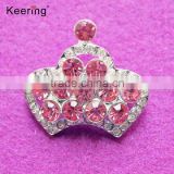 hotsale wholesale pink crown brooch for decoration WBR-233