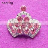 Hotsale Wholesale Pink Crown Brooch for Decoration WBR-233