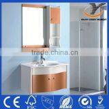 For Dubai PVC Curved Designer Modern Bathroom Cabinet thumbnail-1
