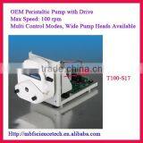 OEM Peristaltic Pump With Drive, Model: T100-S17, Speed: Max. 100rpm, Control Mode: Dial Switch With External Signal (0-5V)