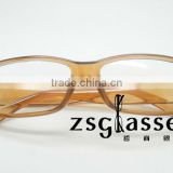 The latest clear plastic frame reading glasses with PC frame and AC lens