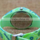 Fashion Mature Ladies Silicone Wrapped Japan Movt Wrist Watch thumbnail-4