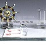 Office Delicacy Crystal Pen Holder Card Holder With Calender Table Decoration thumbnail-1