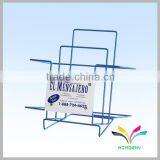 Black Powder-coated Smartable Office Counter Metal Brochure Display Rack thumbnail-4