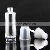 Hot Selling Cosmetic Glass Bottle With White Pump thumbnail-3