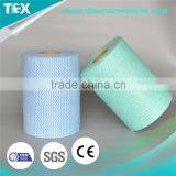 [D-TEX] Blue Color Printing Spunlace Nonwoven Fabric Jumbo Rolls thumbnail-6