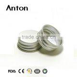 38mm Tall Silver Aluminium Lids for Cream Jar thumbnail-1