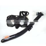 Silicon with tempered lens scube diving mask and various snorkel