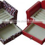 Handmade Lovely Design pu Leather Cosmetic Box