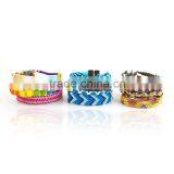 Fashion Handmade Braided Brazil Style French Magnetic Clap Multi Layers Friendship Bracelets thumbnail-1