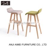 Nordic wooden bar stool AM-077 for bar table